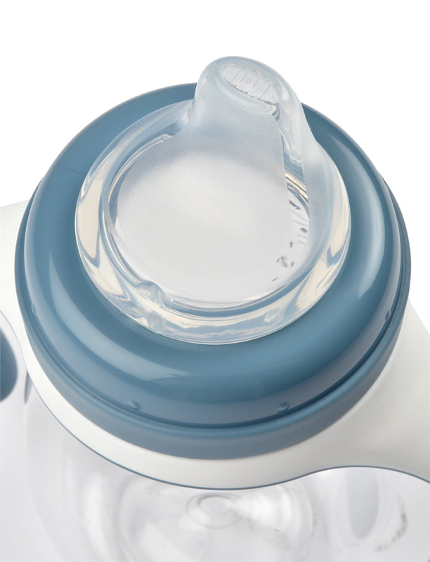 Beaba 2-in-1 Learning Bottle 210ml - Transition Bottle with Soft Spout and Handles for Babies | Leak-Proof and BPA-Free Training Bottle