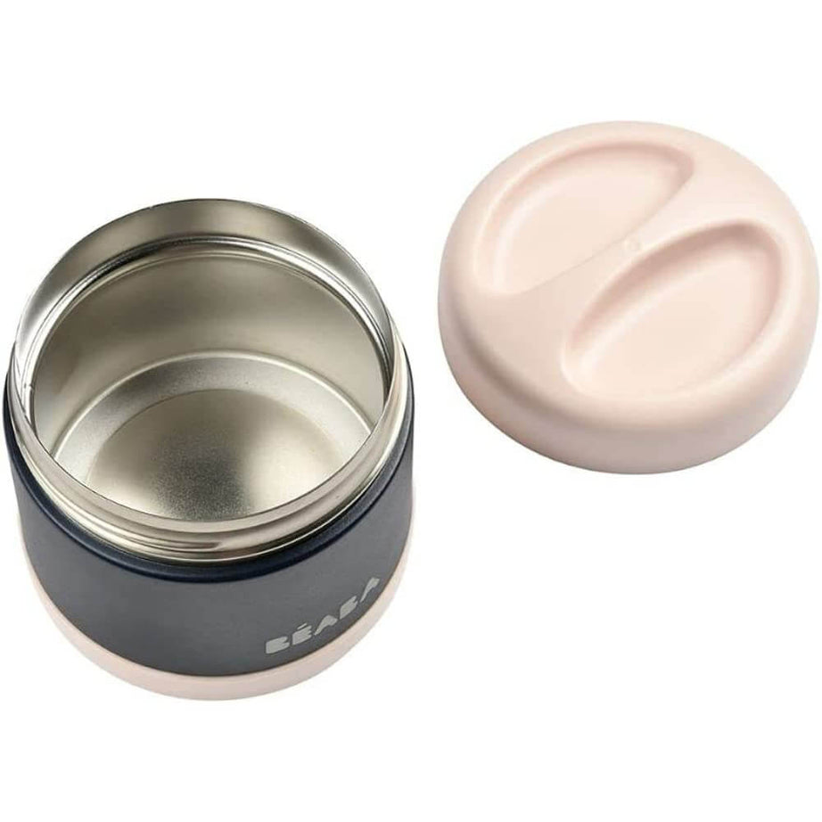 Beaba Thermo-Portion Stainless Steel Vacuum Insulated Food Jar - 500 ml | 4m+ | Keeps Food Warm & Cold