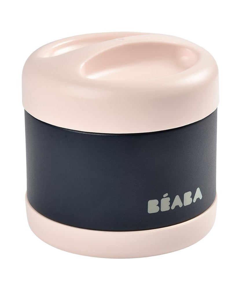 Beaba Thermo-Portion Stainless Steel Vacuum Insulated Food Jar - 500 ml | 4m+ | Keeps Food Warm & Cold