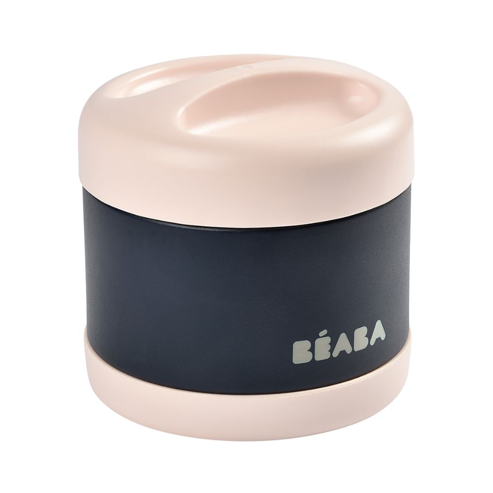 Beaba Thermo-Portion Stainless Steel Vacuum Insulated Food Jar - 500 ml | 4m+ | Keeps Food Warm & Cold