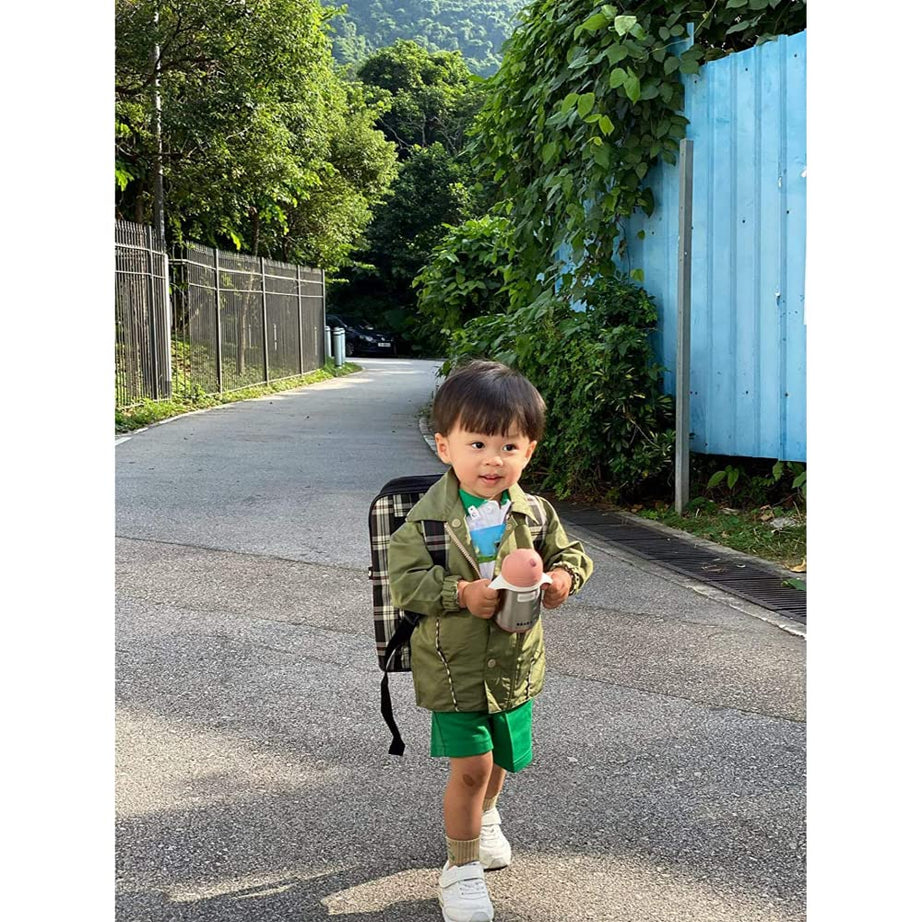 Beaba Stainless Steel Straw Cup with Bottle Brush | 250ml | Premium 316 Inox Stainless Steel | Leak-Proof & Easy to Use