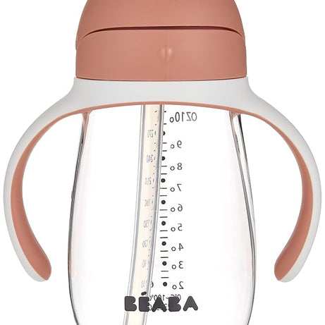 BEABA 2 in 1 Straw Cup & Sippy Cup For 8+ Months toddlers - 300ml