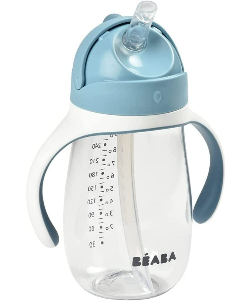 BEABA 2 in 1 Straw Cup & Sippy Cup For 8+ Months toddlers - 300ml