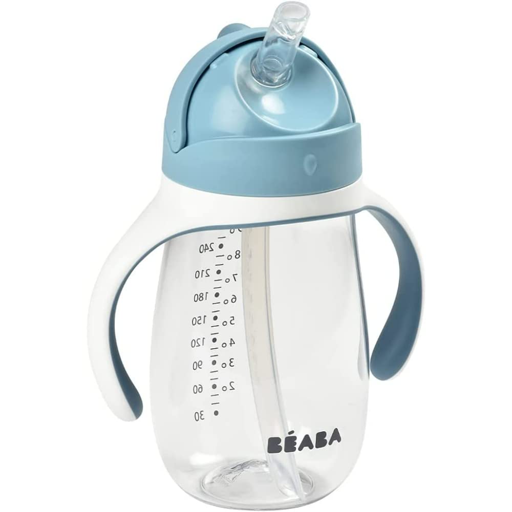 BEABA 2 in 1 Straw Cup & Sippy Cup For 8+ Months toddlers - 300ml