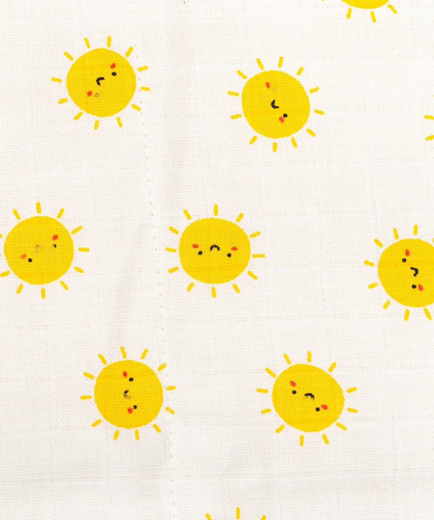 BeeLittle Sunny Day Organic Muslin Swaddle - 100 cm x 100 cm | Pure Cotton, Soft, Lightweight, and Breathable | Blanket for Newborns