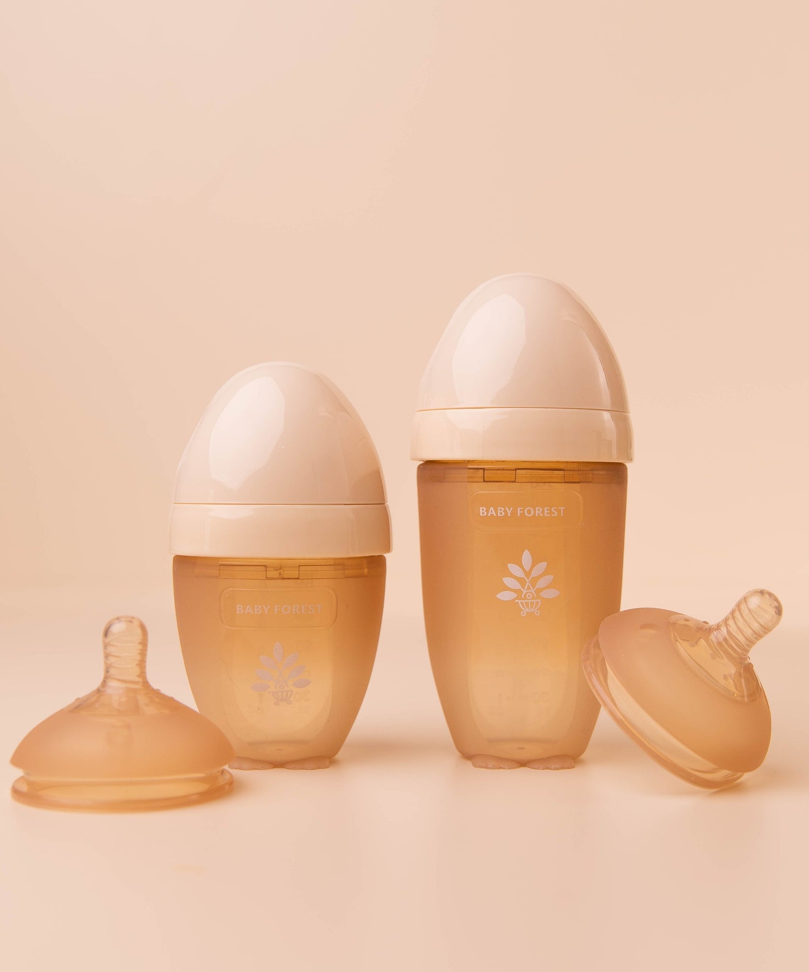 Baby Forest Laad Pyaar Baby Feeding Bottle Nipples (S-Flow & M-Flow) – Soft, BPA-Free Silicone Teats for Natural Breastfeeding Comfort