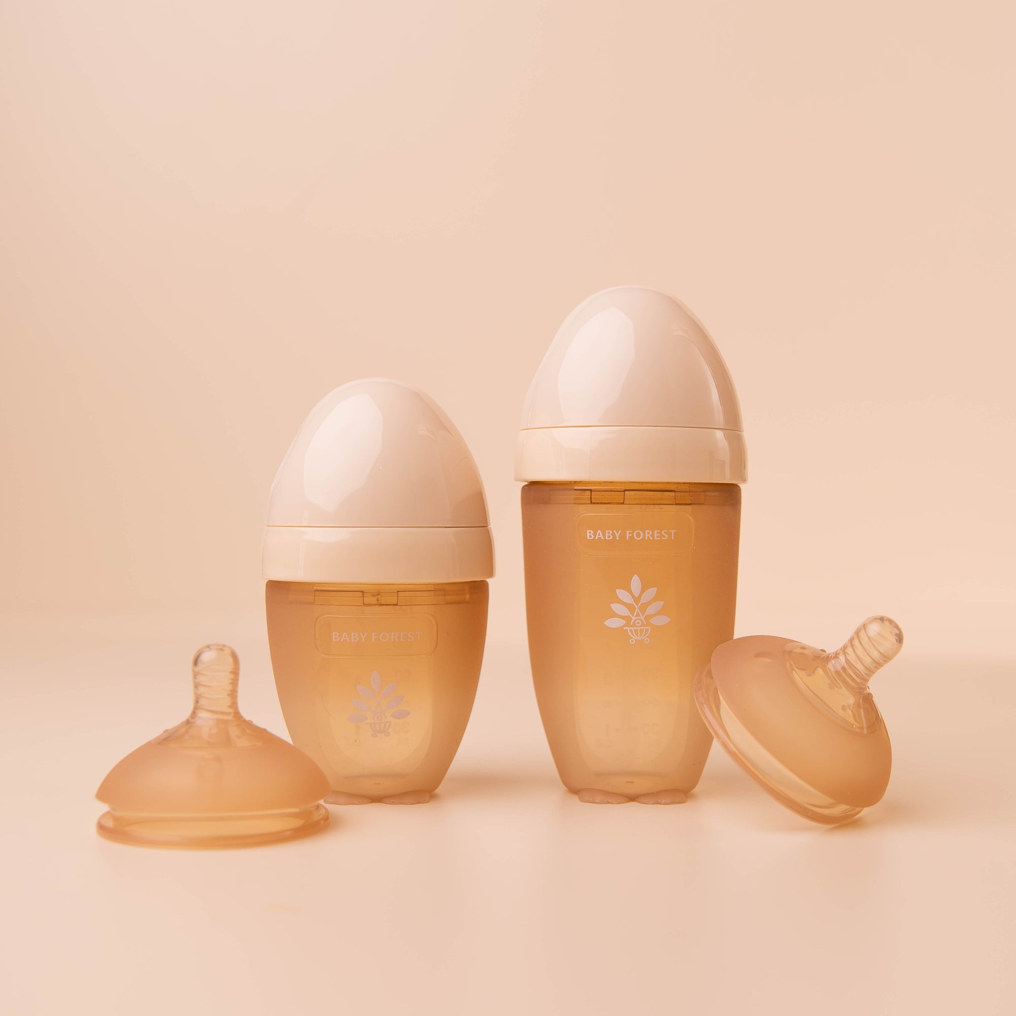 Baby Forest Laad Pyaar Baby Feeding Bottle Nipples (S-Flow & M-Flow) – Soft, BPA-Free Silicone Teats for Natural Breastfeeding Comfort