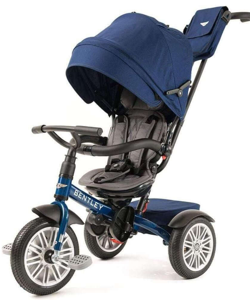 Bentley Mulliner 6-in-1 Convertible Baby Tricycle and Stroller – Luxury Baby Ride with Multiple Modes and Premium Design - MINIMEE KIDS