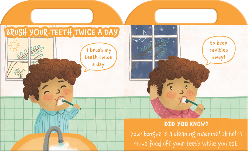 My Carry-Along Book of Good Habits – Interactive Toddler Board Book with Built-In Handle for Early Routines, Healthy Habit Building, and Lifelong Well-Being