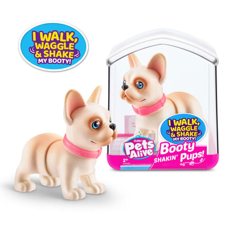 Zuru Pets Alive Booty Shakin' Pups - Interactive Mini Dog Toys That Walk, Waggle, and Booty Shake - Electronic Puppy Toy for Kids - you will get randomly 1 puppy only