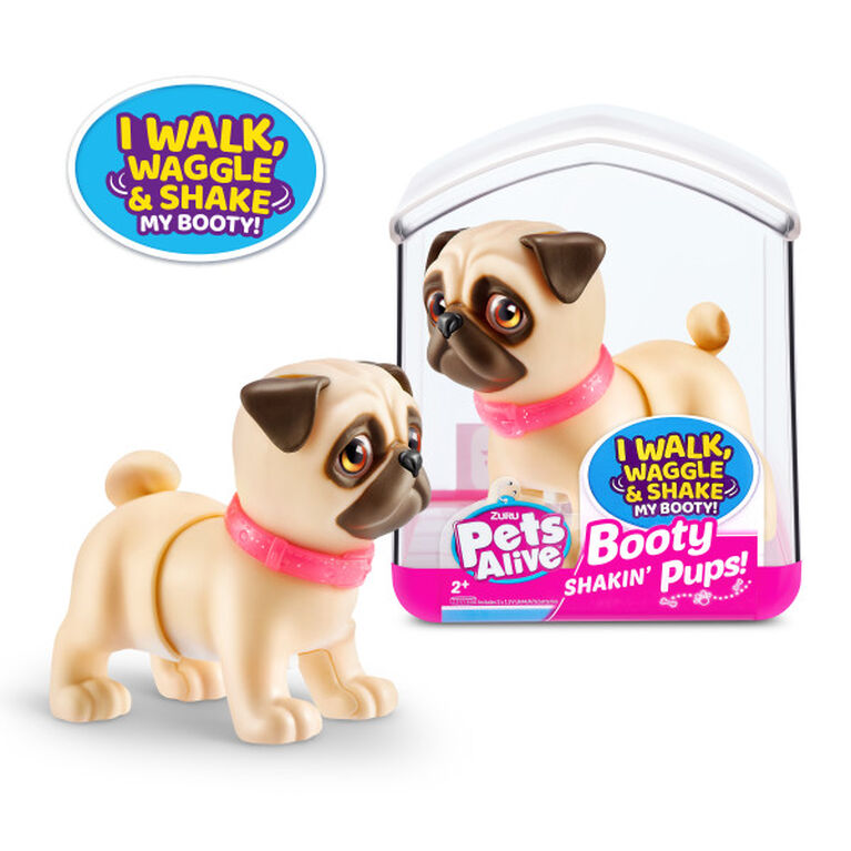 Zuru Pets Alive Booty Shakin' Pups - Interactive Mini Dog Toys That Walk, Waggle, and Booty Shake - Electronic Puppy Toy for Kids - you will get randomly 1 puppy only