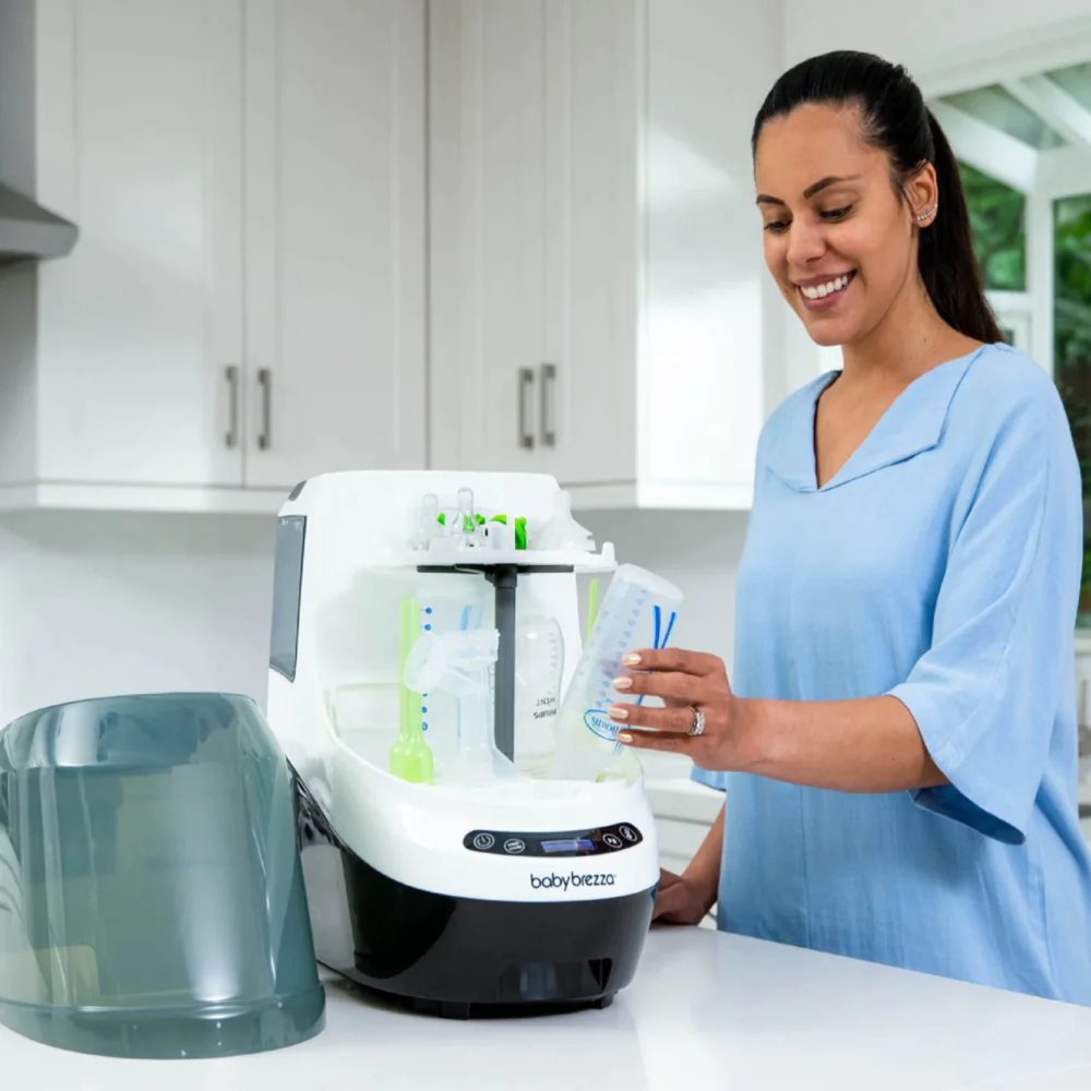 Baby Brezza Bottle Washer Pro | All-in-One Automatic Bottle Washer, Sterilizer & Dryer | Clinically Proven Better than Hand Washing | HEPA Filtered & 6 Cleaning Modes | 12-Month Warranty - MINIMEE KIDS