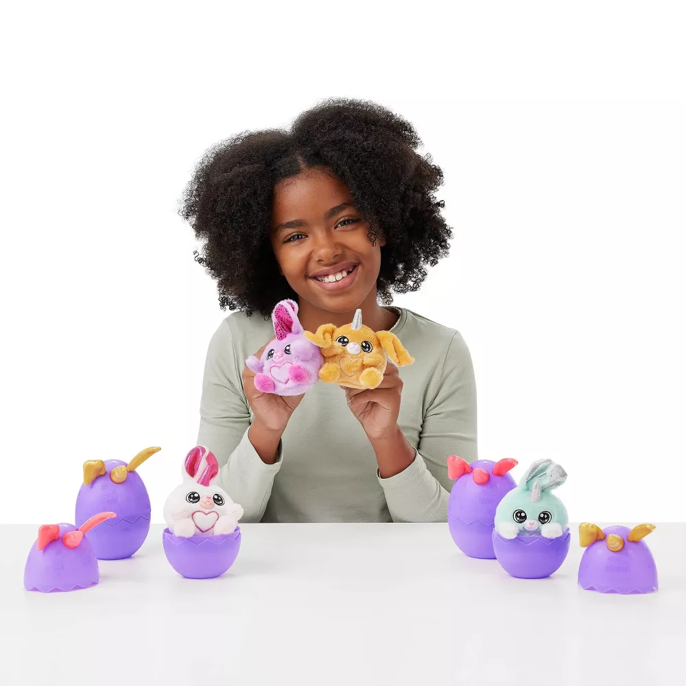 Zuru Rainbocorns Bunnycorn Surprise! - 4 Surprises Inside, Collect All 6 for Ages 3+ | Collectible Plush Pets for Boys & Girls