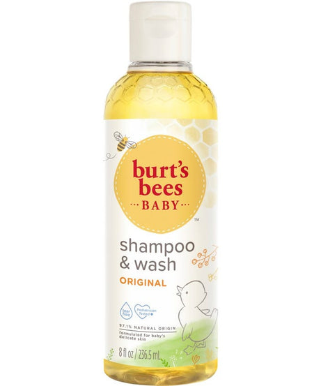 Burt’s Bees Baby Shampoo & Wash | Original - Tear-Free, Gentle & Natural | 236.5ml, 354.8ml, 621ml | Made in USA | Plant-Based, Hypoallergenic Baby Wash for Soft & Clean Skin - MINIMEE KIDS