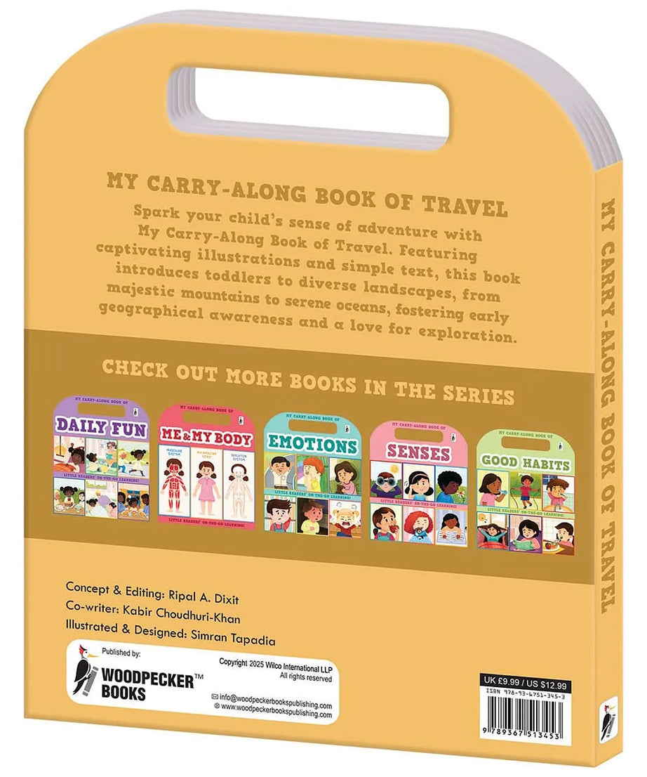 My Carry-Along Book of Travel | Little Readers' On-The-Go Learning | Children's Activity Book with Handle | Woodpecker Books | Educational Travel Adventures for Toddlers