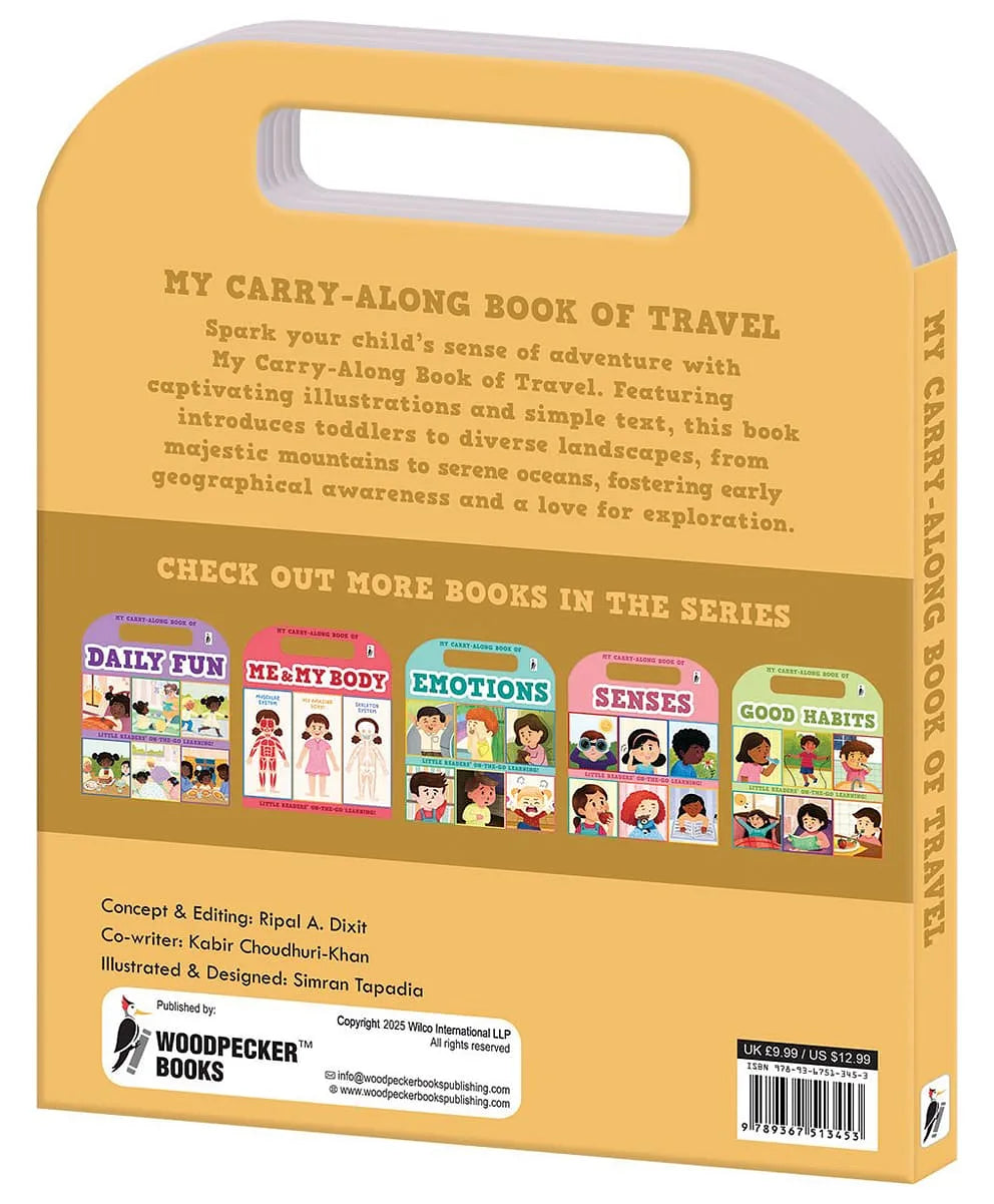 My Carry-Along Book of Travel | Little Readers' On-The-Go Learning | Children's Activity Book with Handle | Woodpecker Books | Educational Travel Adventures for Toddlers
