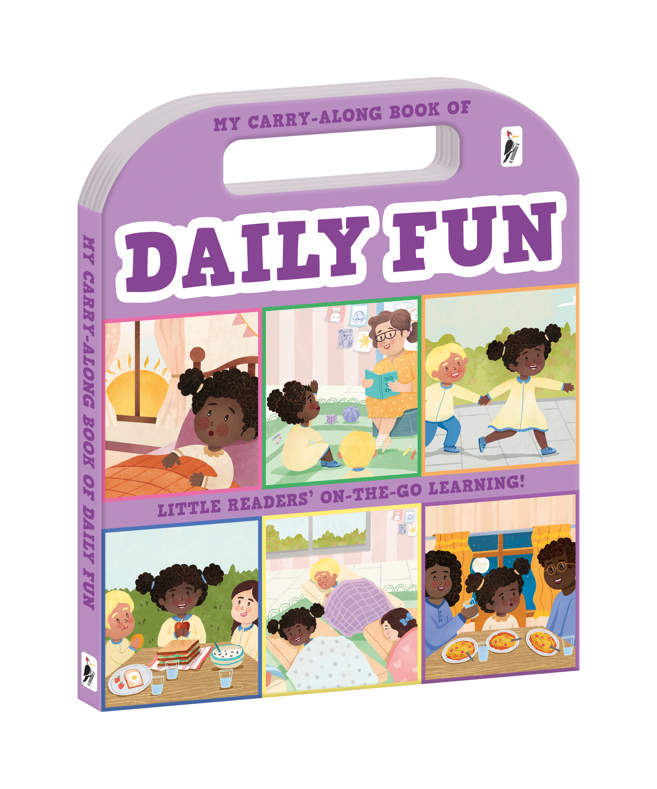 My Carry-Along Book of Daily Fun – Interactive Toddler Board Book with Built-In Handle for Everyday Routines, Toddler Habits, and Early Childhood Structure