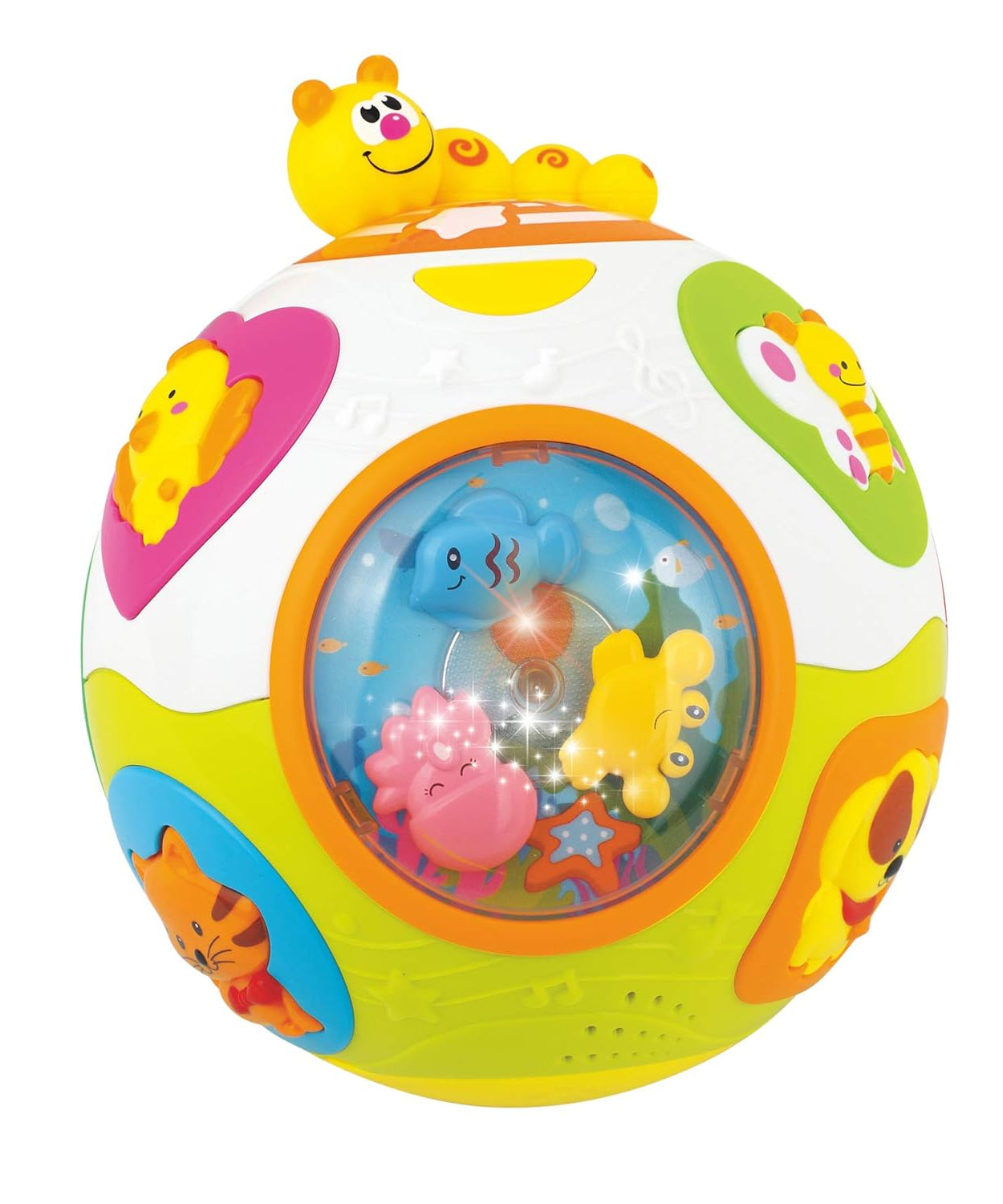 Hola Catch Me Activity Ball | Interactive Learning Toy with Music, Sounds & Motion | Educational Ball for Babies & Toddlers - MINIMEE KIDS