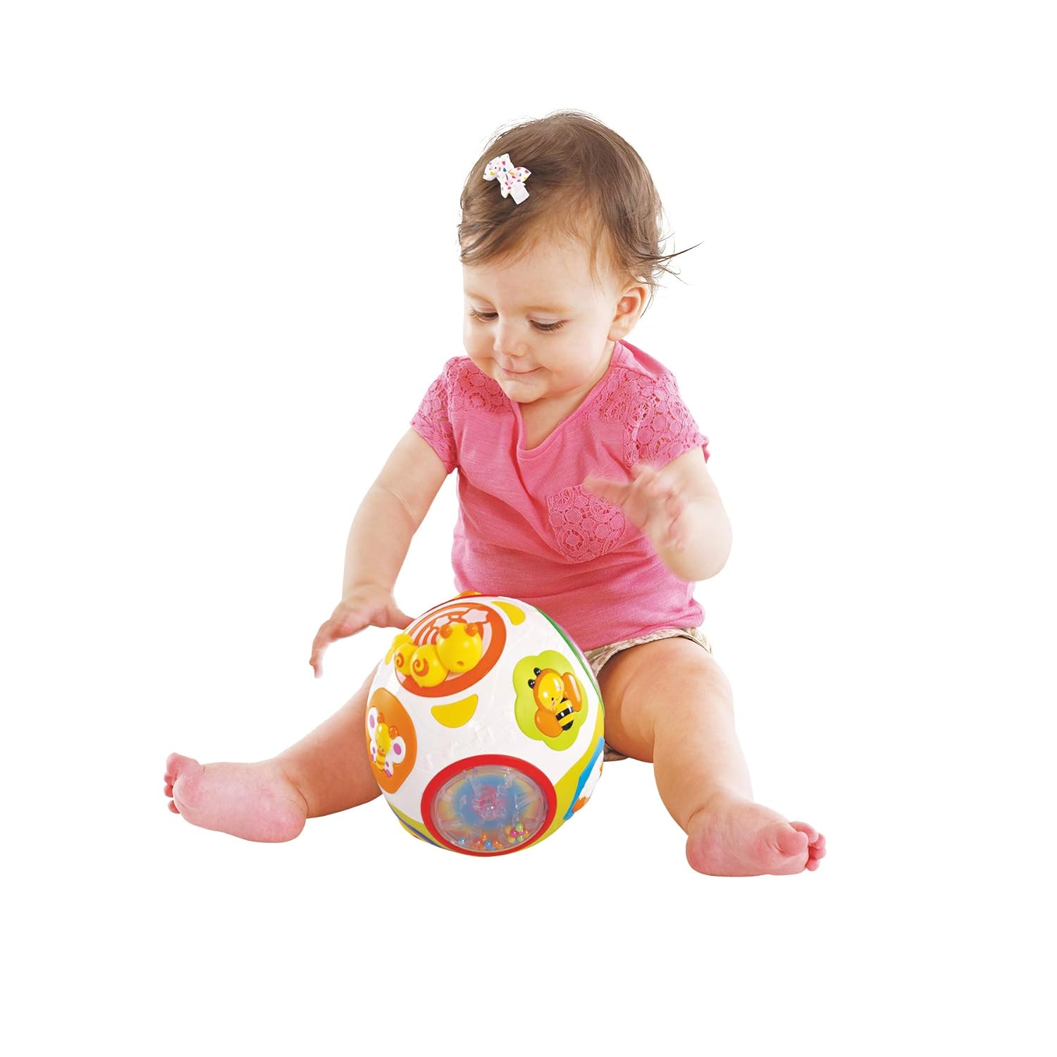 Hola Catch Me Activity Ball | Interactive Learning Toy with Music, Sounds & Motion | Educational Ball for Babies & Toddlers