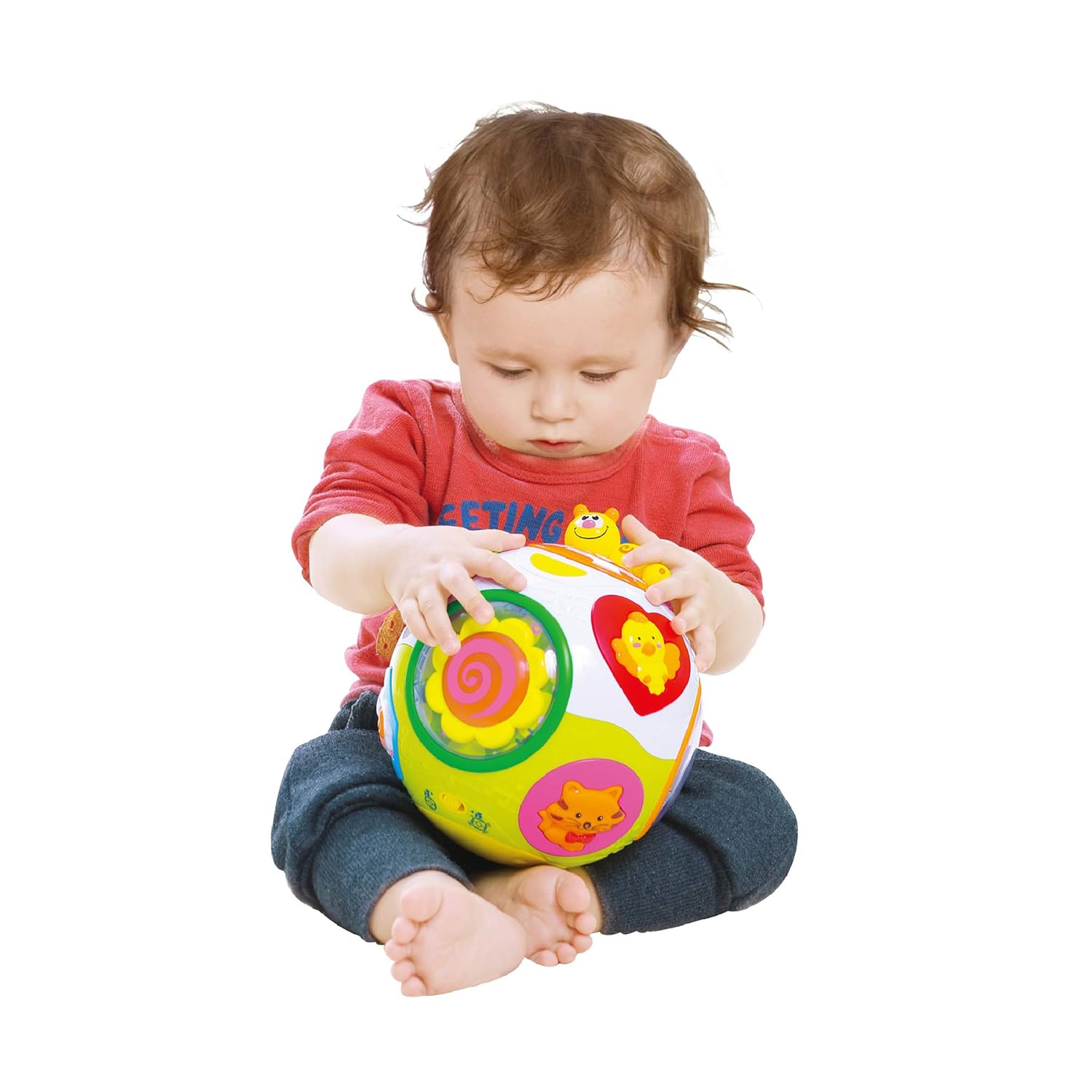 Hola Catch Me Activity Ball | Interactive Learning Toy with Music, Sounds & Motion | Educational Ball for Babies & Toddlers