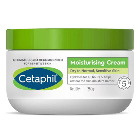 Cetaphil Moisturising Cream for Dry to Normal, Sensitive Skin - 250g