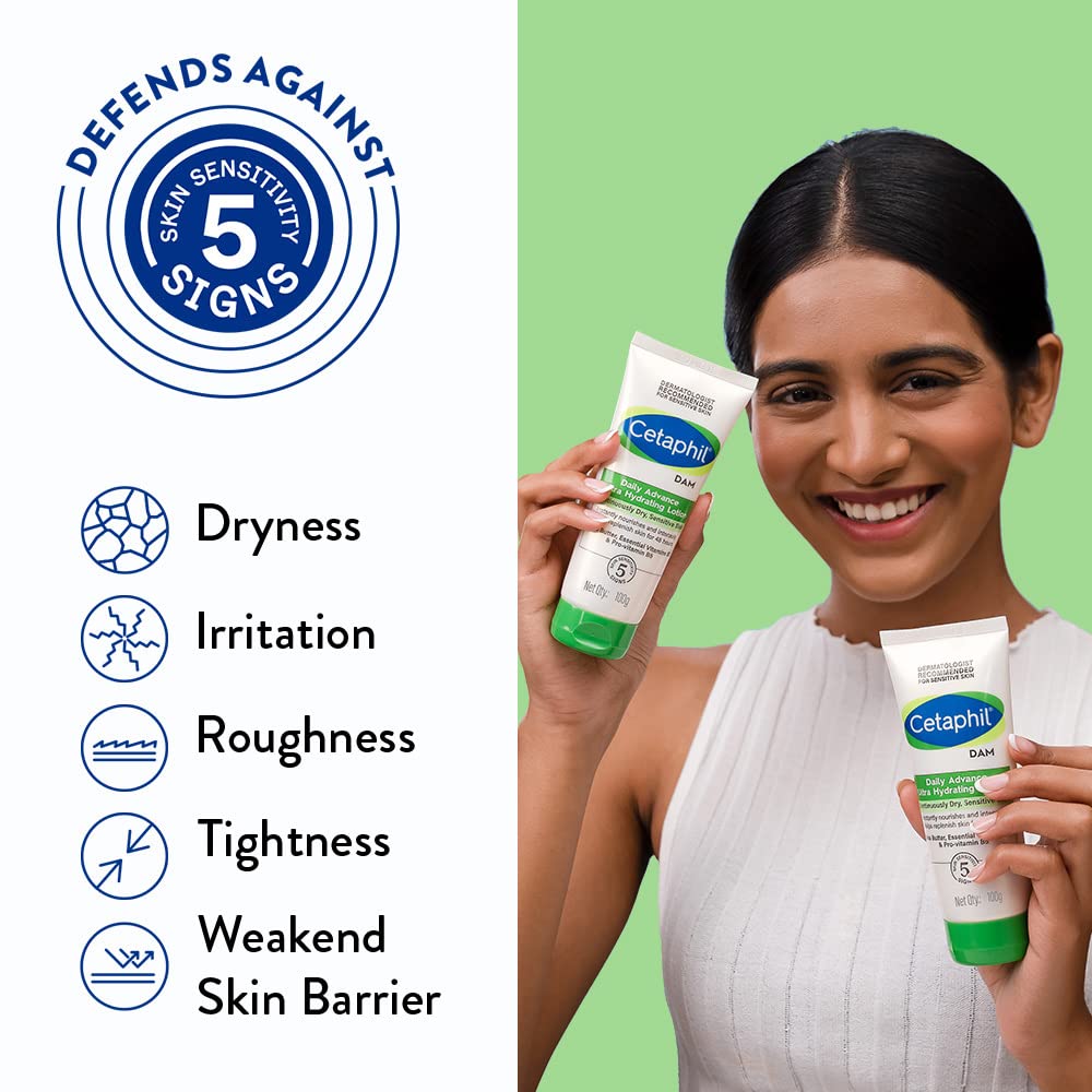 Cetaphil DAM Daily Advance Ultra Hydrating Lotion For Dry, Sensitive Skin - 100g