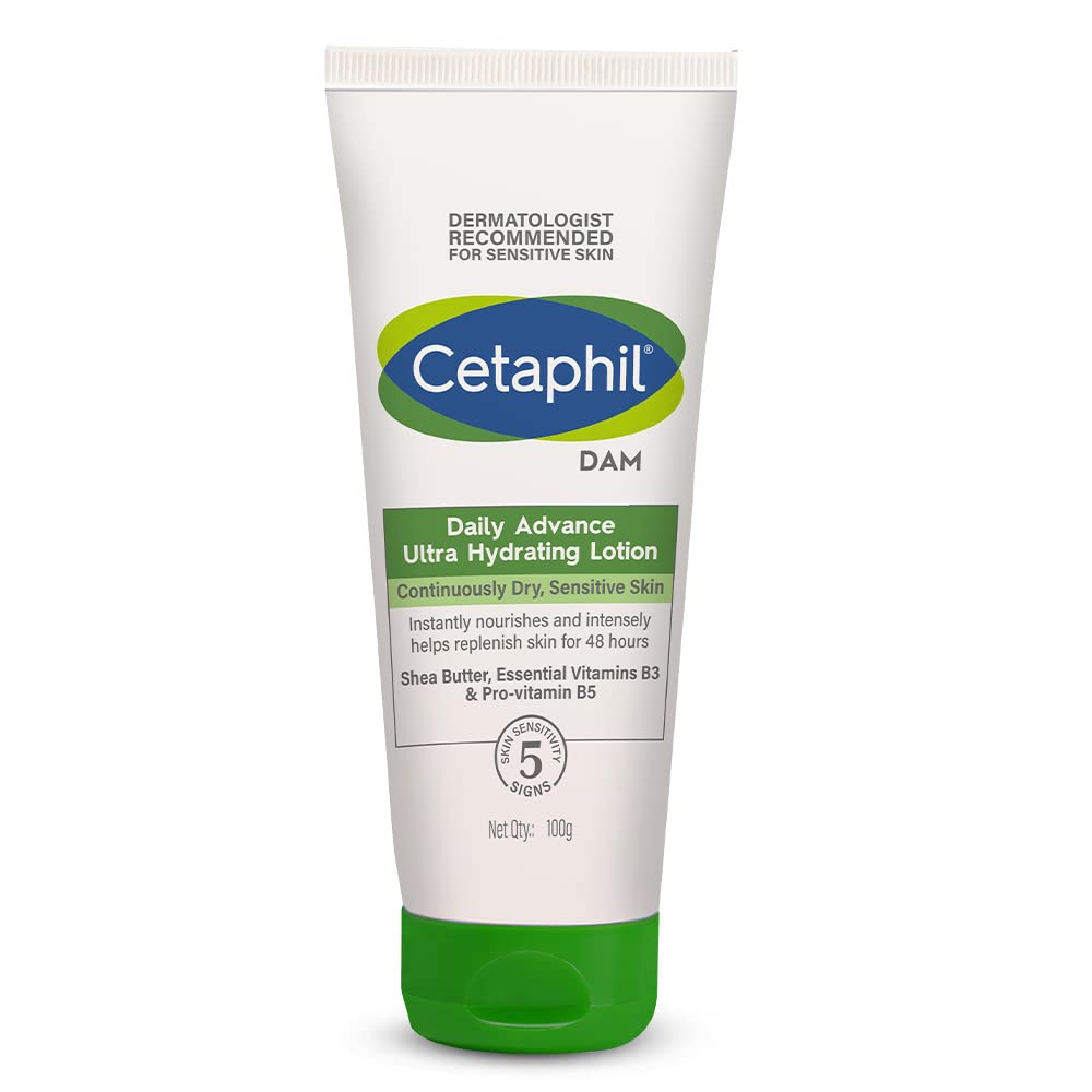 Cetaphil DAM Daily Advance Ultra Hydrating Lotion For Dry, Sensitive Skin - 100g