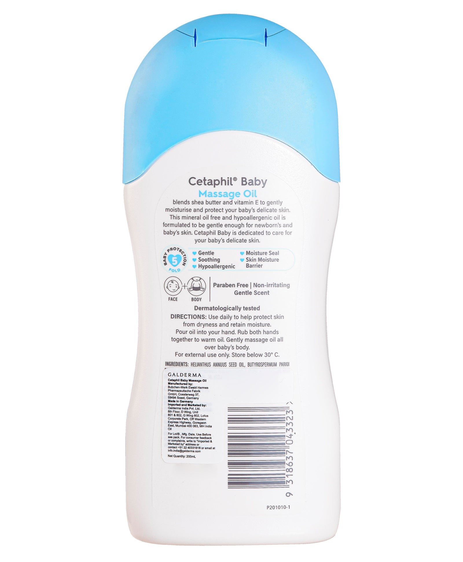 Cetaphil Baby Massage Oil for Baby's delicate Skin - 200ml - MINIMEE KIDS
