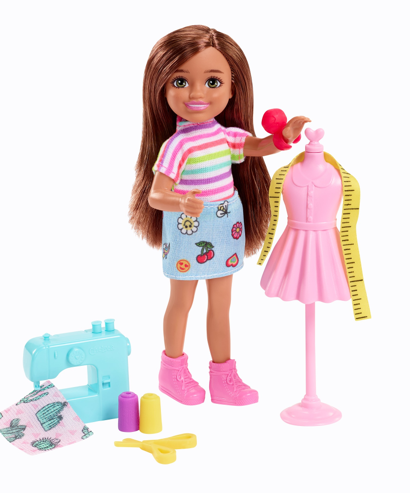 Barbie Chelsea Can Be… Fashion Designer Doll – 6” Career Role Play Toy with Themed Outfit & Accessories – Inspires Imaginative Play for Kids 3+ Years