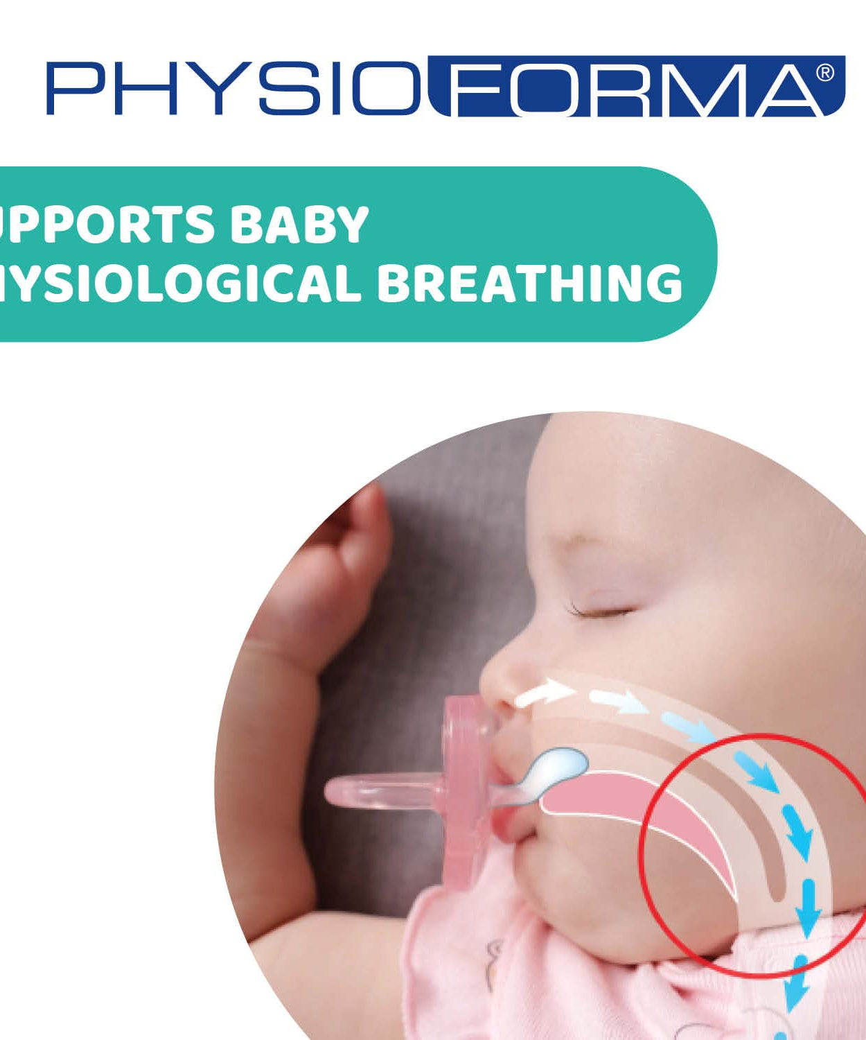 Chicco Physio Forma Comfort Soother for 0-6 Months | Supports Baby's Breathing | Orthodontic Pacifier