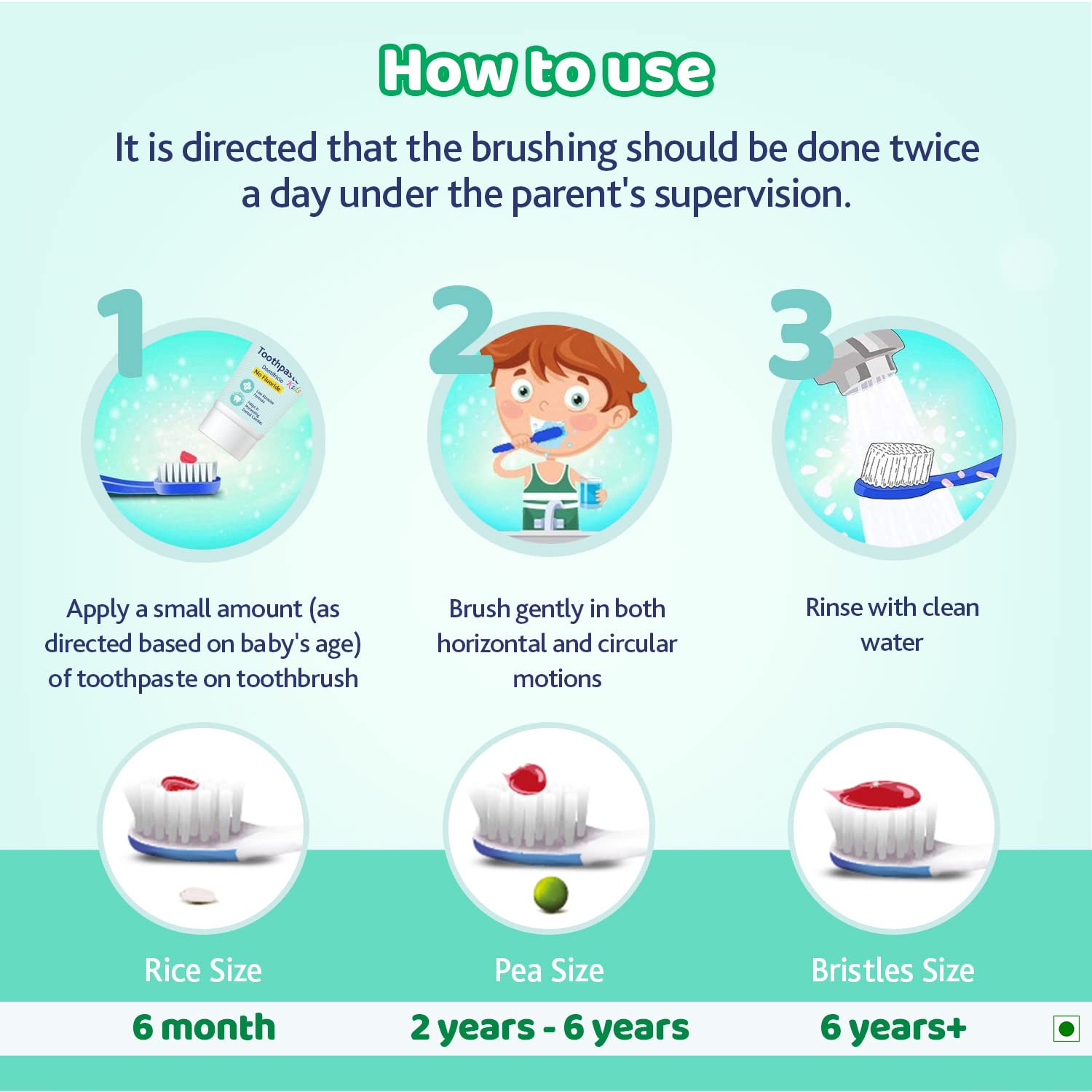 Chicco Mild Mint Toothpaste With fluoride for 6+ Years kids - 70g