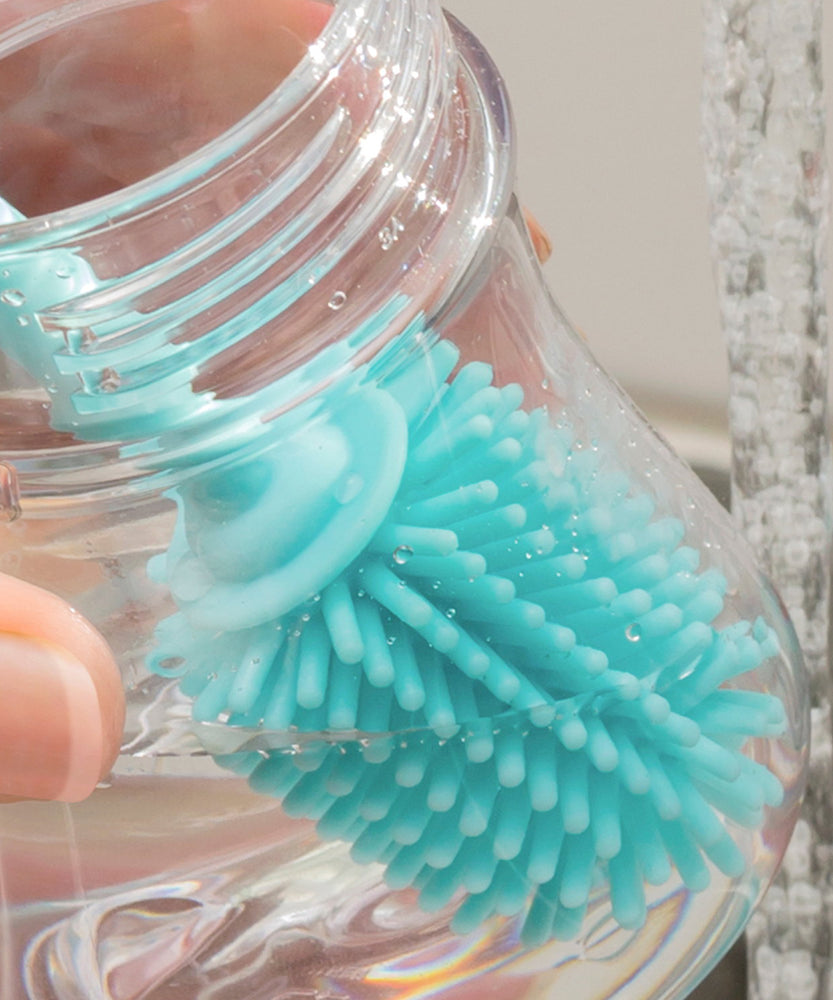 Chicco Silicone Bottle Brush 0m+ | Perfect for Cleaning Feeding Bottles, Scratch-Free, Hygienic, Soft Silicone, BPA-Free