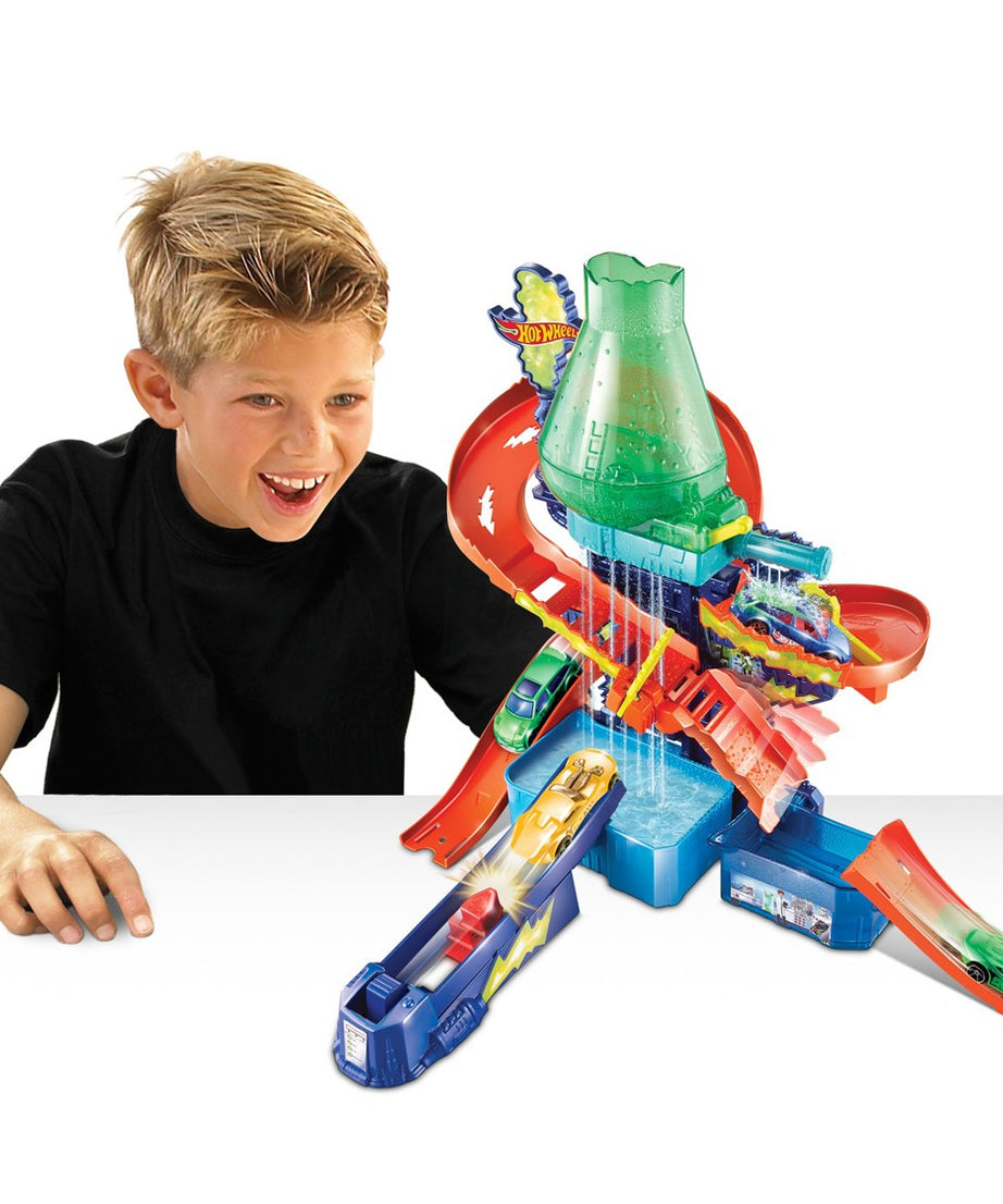 Hot Wheels City Color Shifters - Color Splash Science Lab - Color Changing Action Unassembled track set for 4+ years
