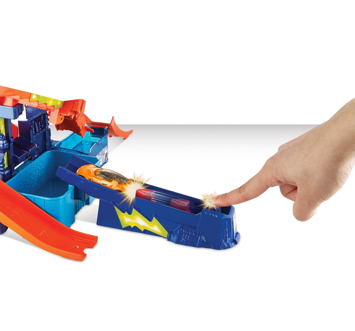 Hot Wheels City Color Shifters - Color Splash Science Lab - Color Changing Action Unassembled track set for 4+ years