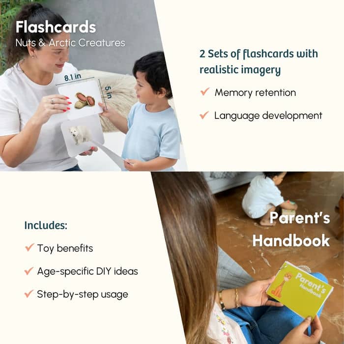 Curious Cub Level 9 Play & Learn Montessori Kit (19-21 Months+) | 10-Piece Toddler Development Set for Practical Life, Logic & Matching | minimee kids