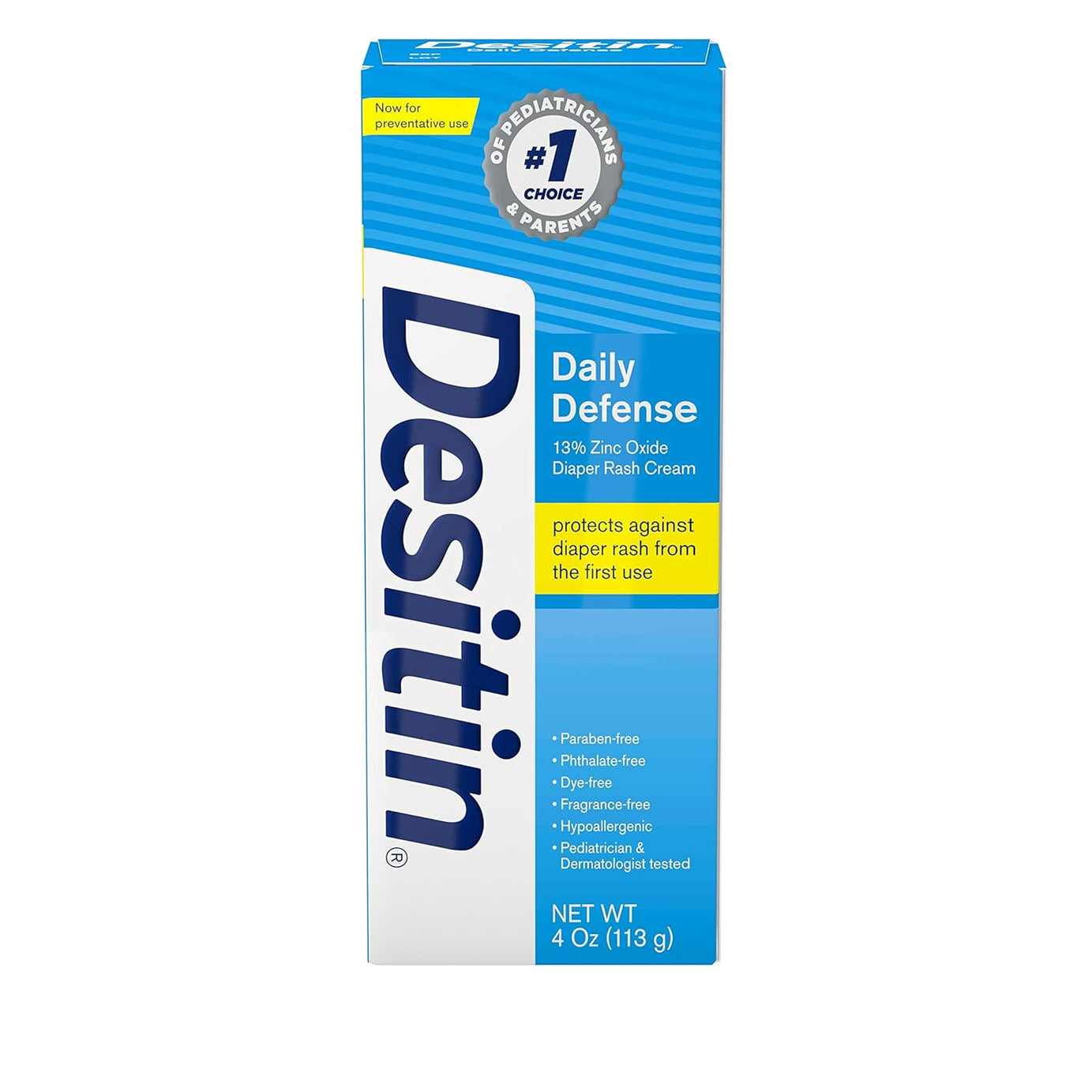 Desitin Daily Defense Diaper Rash Cream - 113g | Gentle Baby Skin Protection