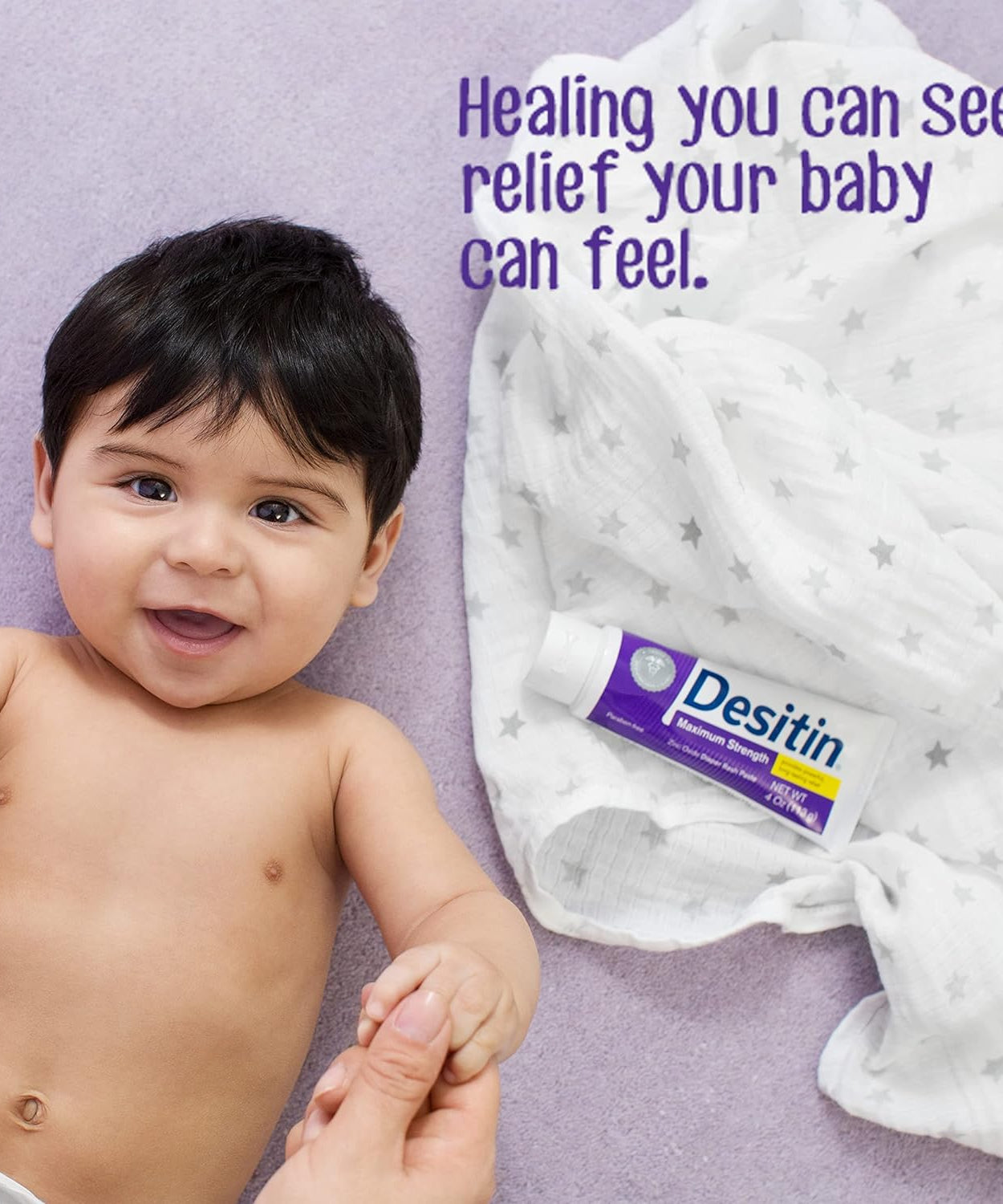 DESITIN® Maximum Strength Zinc Oxide Diaper Rash Paste – 136g | Advanced Protection & Soothing Relief for Baby’s Delicate Skin | Hypoallergenic & Pediatrician-Tested