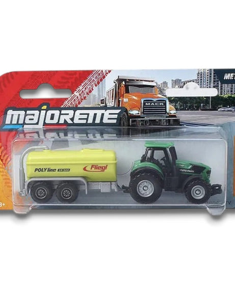 Majorette City Trailers Die-Cast Vehicle Set with Trailer – Metal Miniature Toy Vehicles | 6 Assorted Variants | Moving Parts | 13cm Collectible Toy Cars for Kids 3+ Years - MINIMEE KIDS