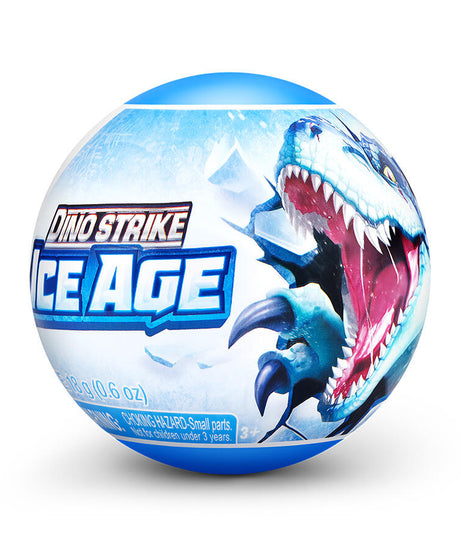 Zuru 5 Surprise Dino Strike Ice Age | Mystery Capsule with Buildable Dinosaur or Vehicle, Weapon & Slime | 9 to Collect (Assorted)