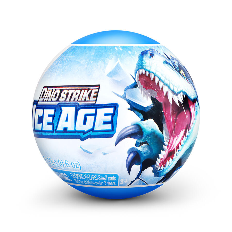 Zuru 5 Surprise Dino Strike Ice Age | Mystery Capsule with Buildable Dinosaur or Vehicle, Weapon & Slime | 9 to Collect (Assorted)