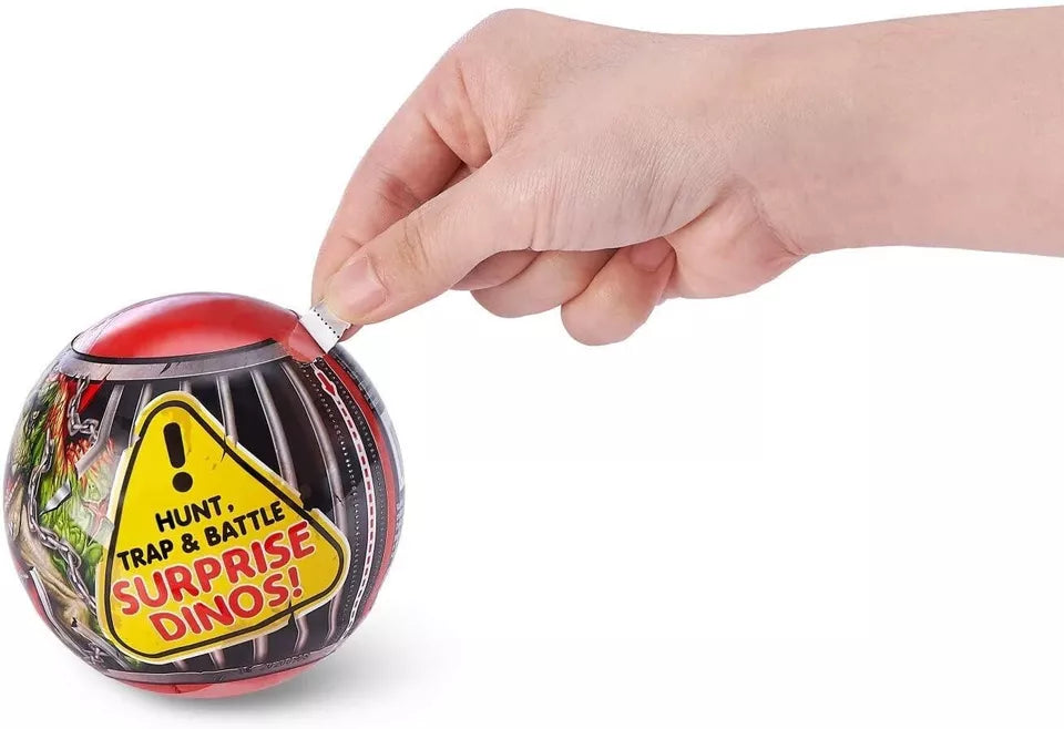 ZURU 5 Surprise Dino Strike Hunt – Unbox, Build, Hunt & Battle Dinosaurs - Collect All 10, Ages 3+