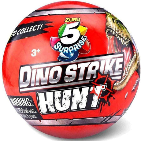 ZURU 5 Surprise Dino Strike Hunt – Unbox, Build, Hunt & Battle Dinosaurs - Collect All 10, Ages 3+