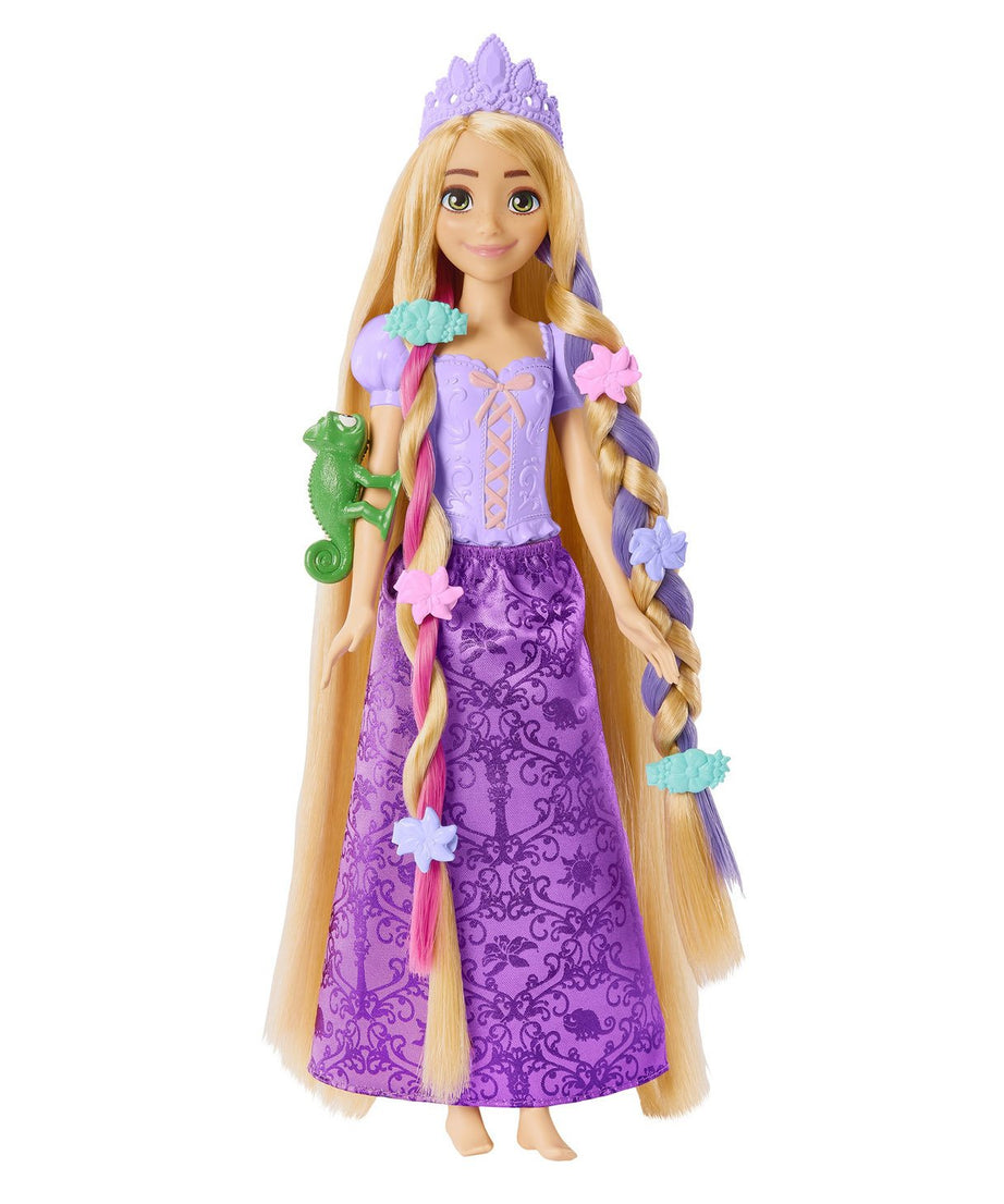 Disney Princess Fairy-Tale Hair Rapunzel Doll with Extra-Long Color-Changing Hair, Styling Accessories & Frying Pan Brush for Kids 3+ Years - MINIMEE KIDS