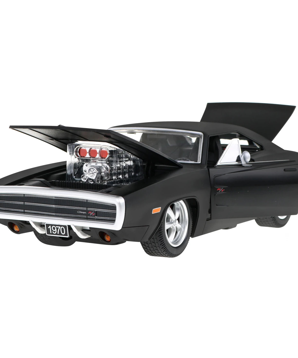 Rastar 1970 Dodge Charger R/T 1/16 Scale Licensed RC Car – Fast & Furious Remote Control Toy with Engine, Openable Doors, LED Lights & 2.4GHz Racing System for Kids & Collectors | 6+ Years - MINIMEE KIDS