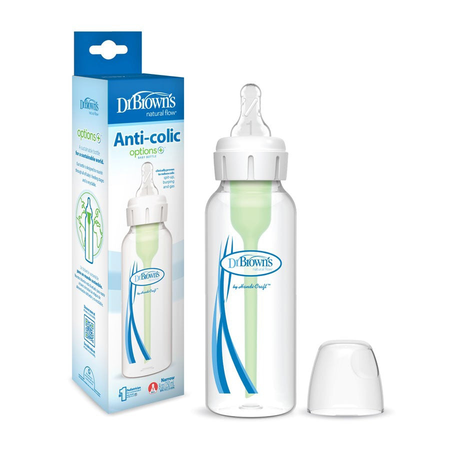 Dr. Brown’s Natural Flow Options+ Anti-Colic Baby Bottle Narrow - 250ml - MINIMEE KIDS
