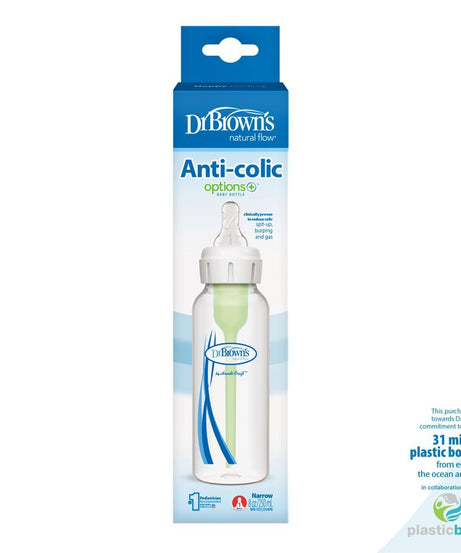 Dr. Brown’s Natural Flow Options+ Anti-Colic Baby Bottle Narrow - 250ml - MINIMEE KIDS