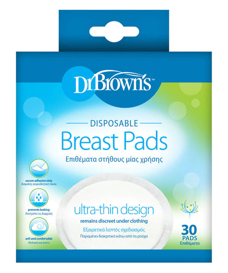 Dr Brown's Disposable Breast Pads Soft & Comfortable - 30 Pads - MINIMEE KIDS