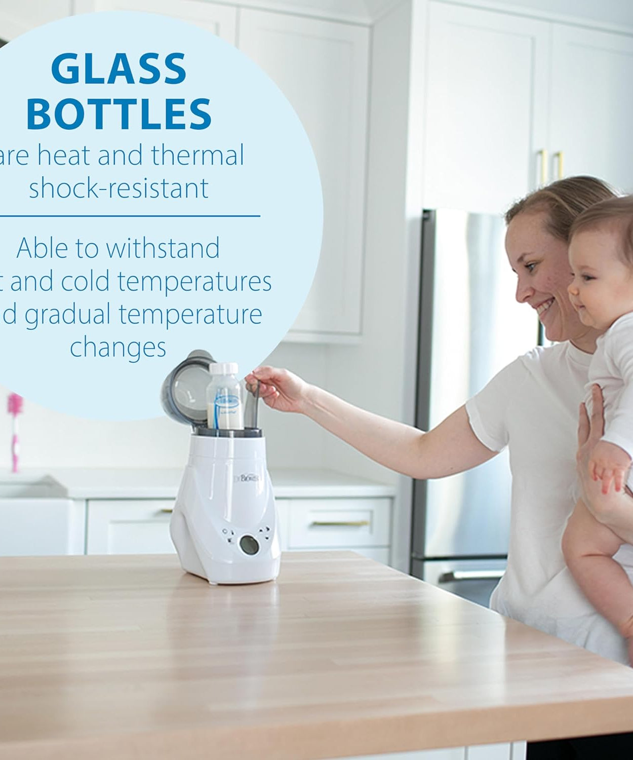 Dr. Brown's Options+ Anti-Colic 250 ml Narrow Glass Bottle for Babies 0+ Months