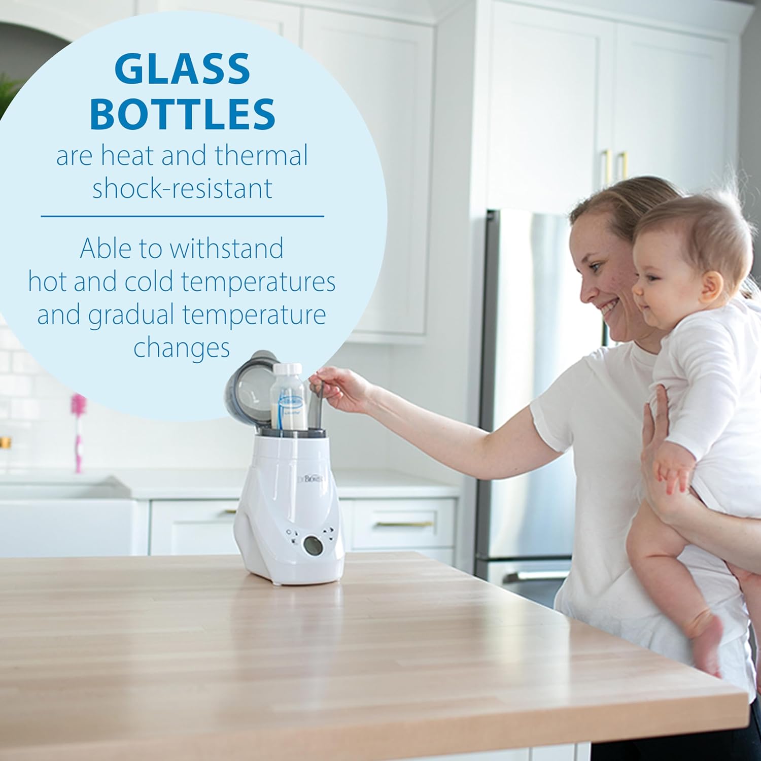 Dr. Brown's Options+ Anti-Colic 250 ml Narrow Glass Bottle for Babies 0+ Months