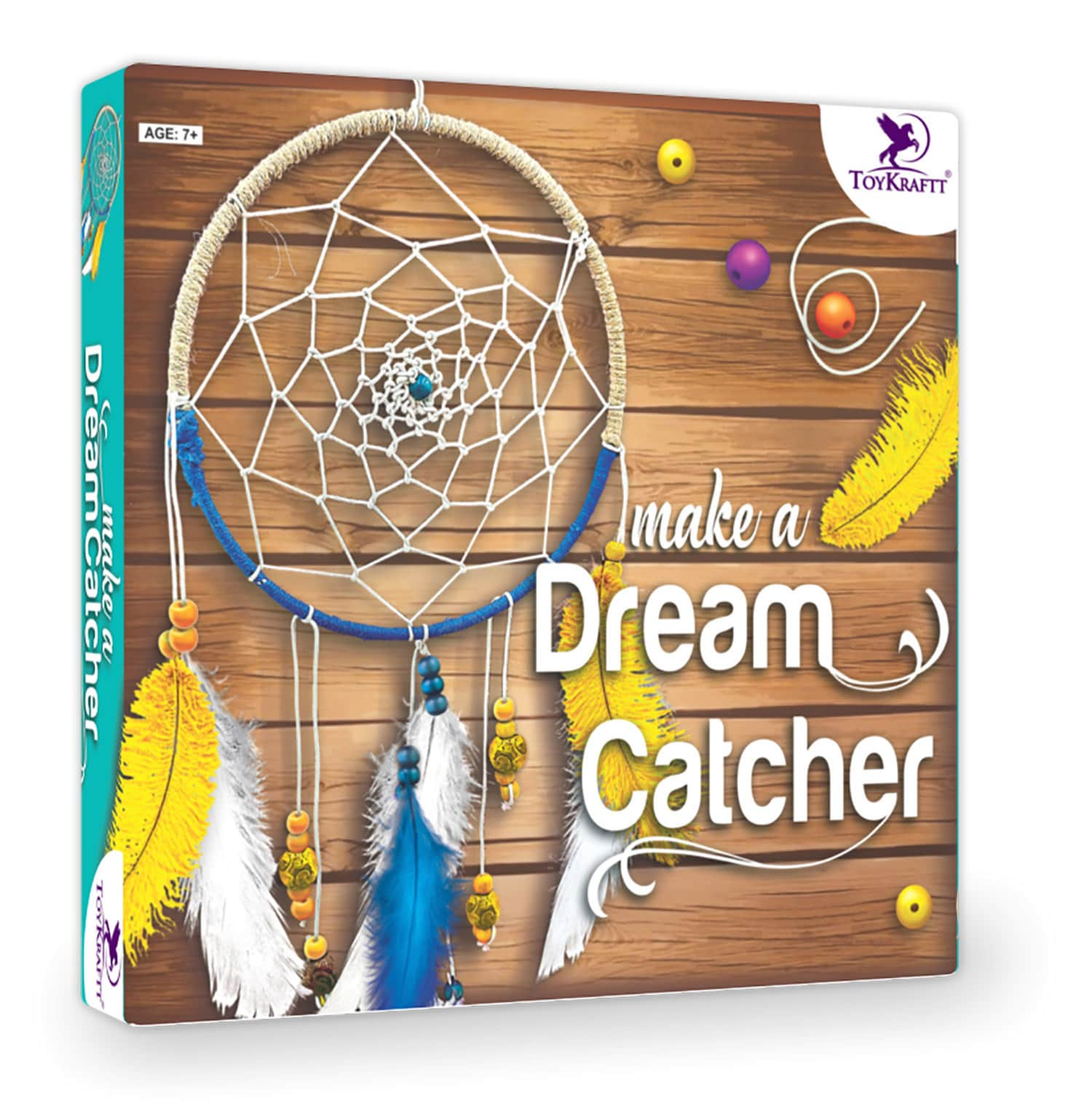 Toykraft Make a DreamCatcher - DIY Kit for Kids 7+ Years | Create Your Own Dream Catcher